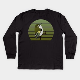 jz.birds Rifleman Bird Animal Art Kids Long Sleeve T-Shirt